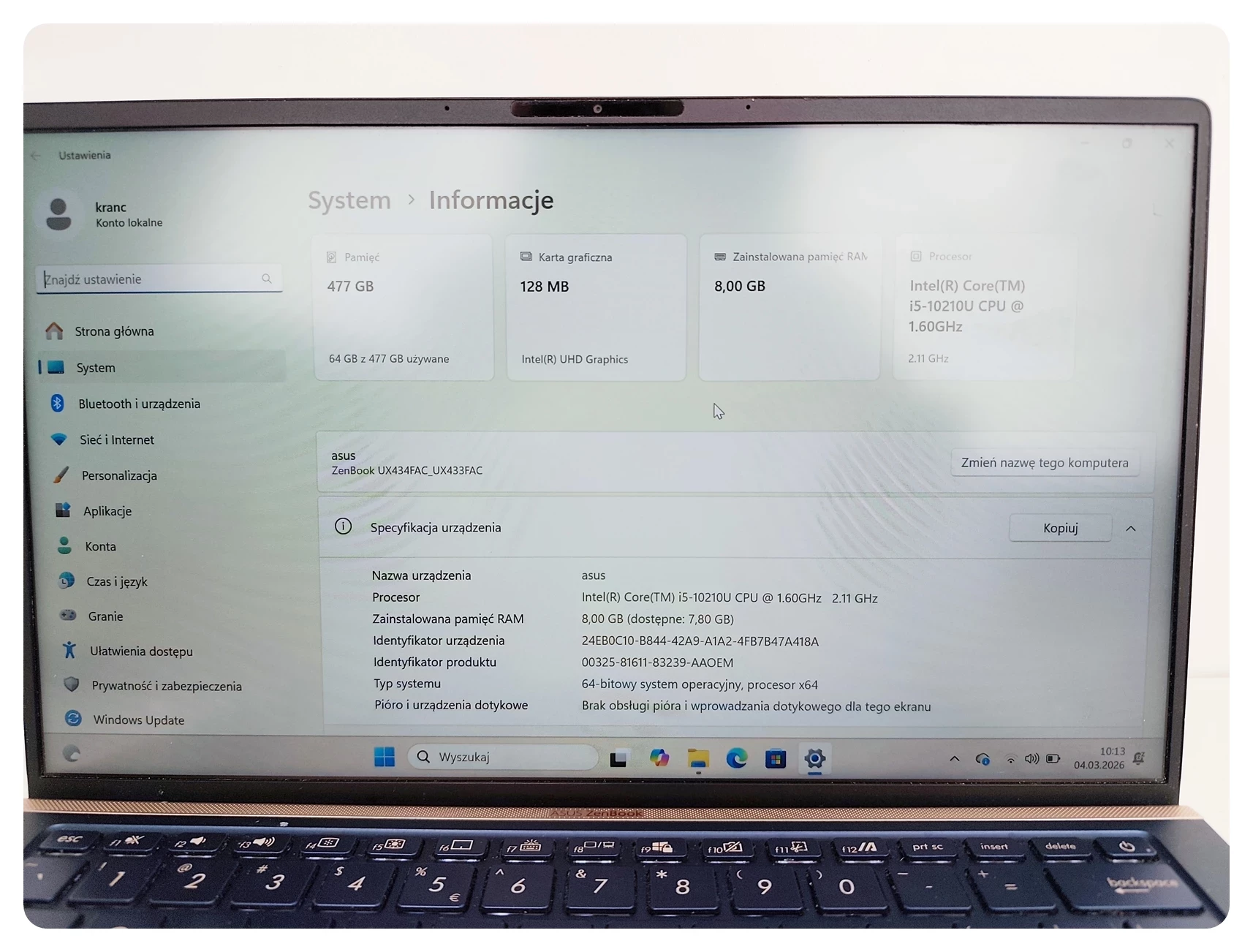 laptop-notebook-asus-zenbook-ux433fac-ean-gtin-4718017515054