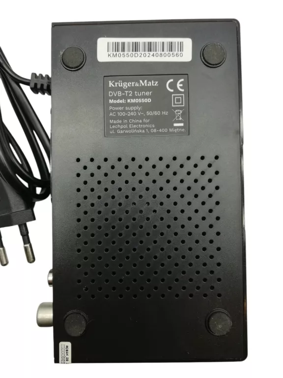 tuner-dekoder-dvb-t2-krugermatz-h265-hevc-km0550d-ean-gtin-5901890110686