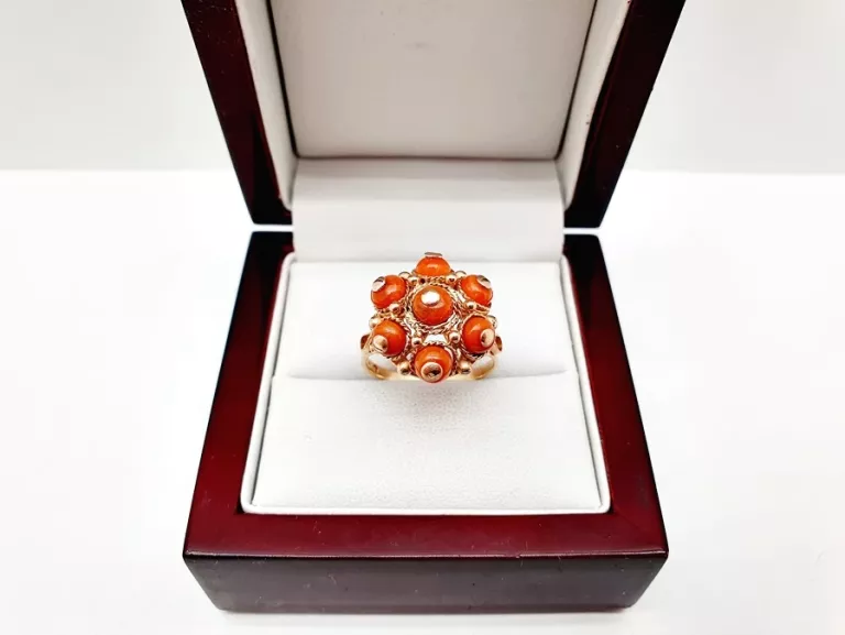 wyjatkowy-oryginalny-zloty-pierscionek-z-koralem-p585-14ct-508g-r15-stan-11323-2