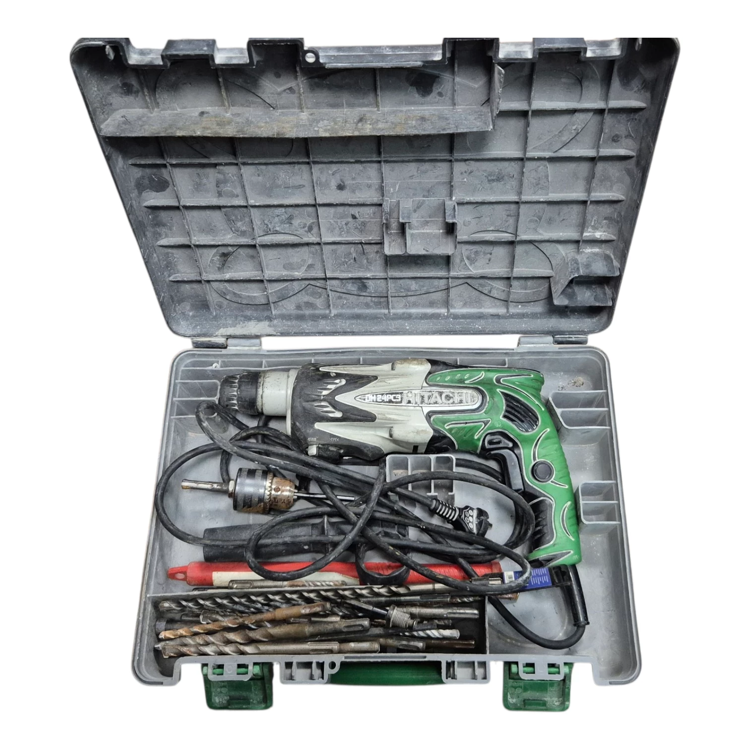 hitachi-dh24pc3-mlotowiertarka-rozne-wiertla-w-walizce-kromera-6-wroclaw