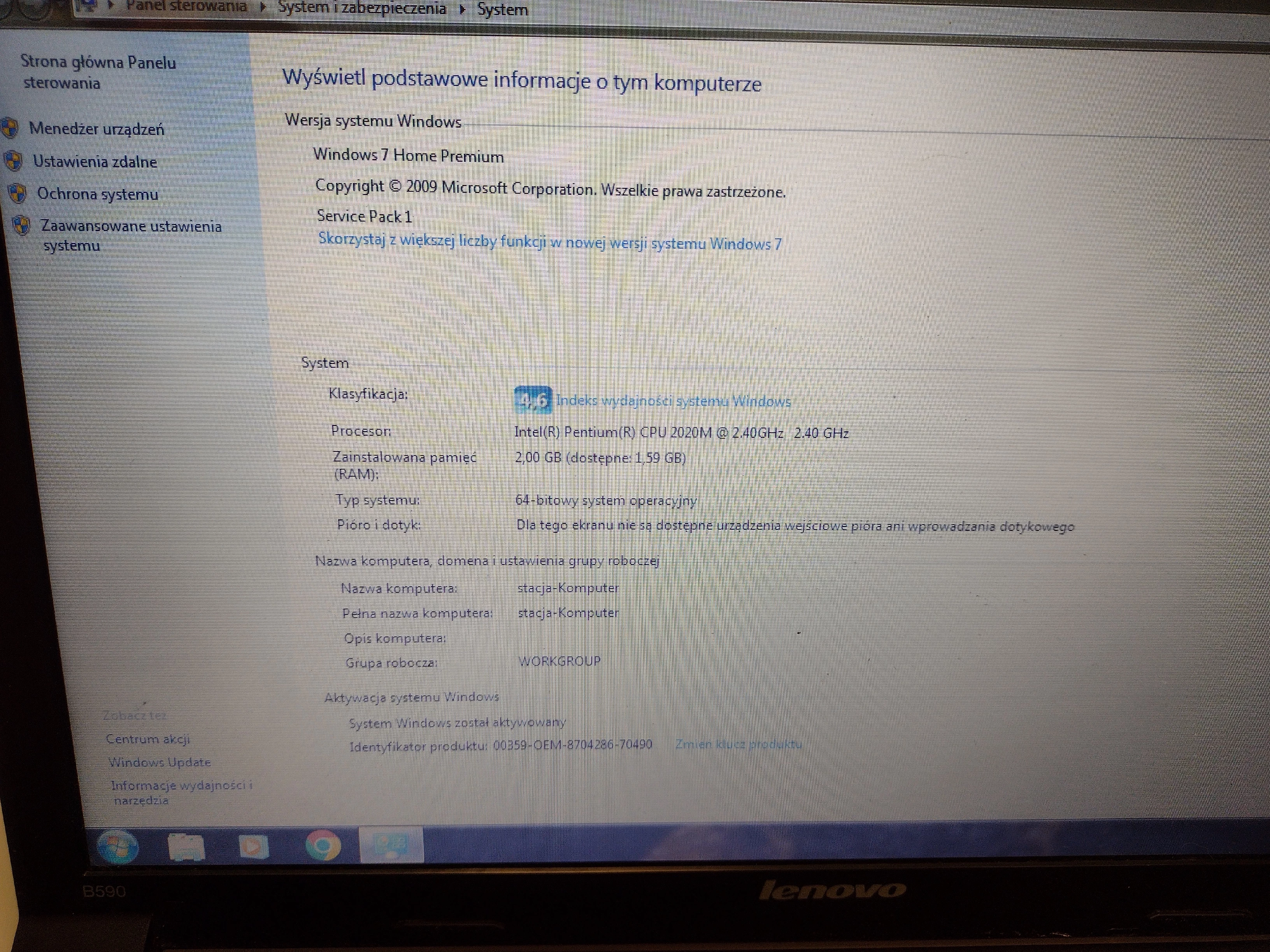 laptop-lenovo-b590-model-202006-500gb-2gb-pojemnosc-dysku-500