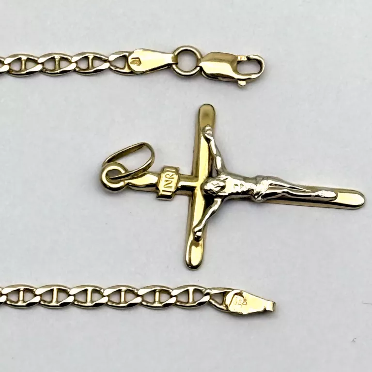zloty-lancuszek-z-krzyzykiem-585-971g-58cm-rodzaj-2205-2
