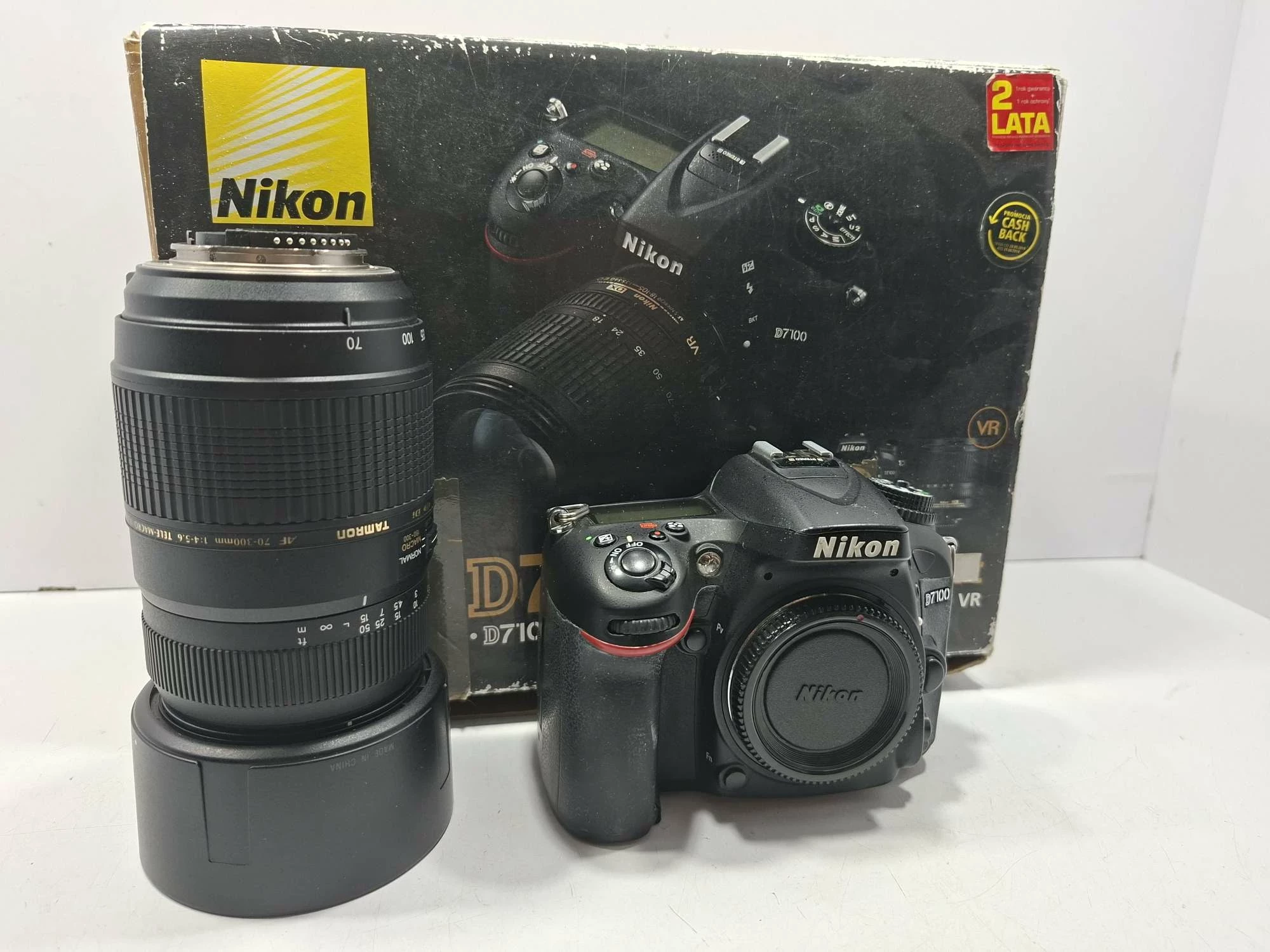 lustrzanka-nikon-d7100-obiektywy-nikkor-18-135-tamron-af-70-300mm-pud-stan-11323-2