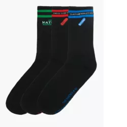 SKARPETKI CROPP 3 PACK CZARNYCH SKARPET MATRIX 43-46