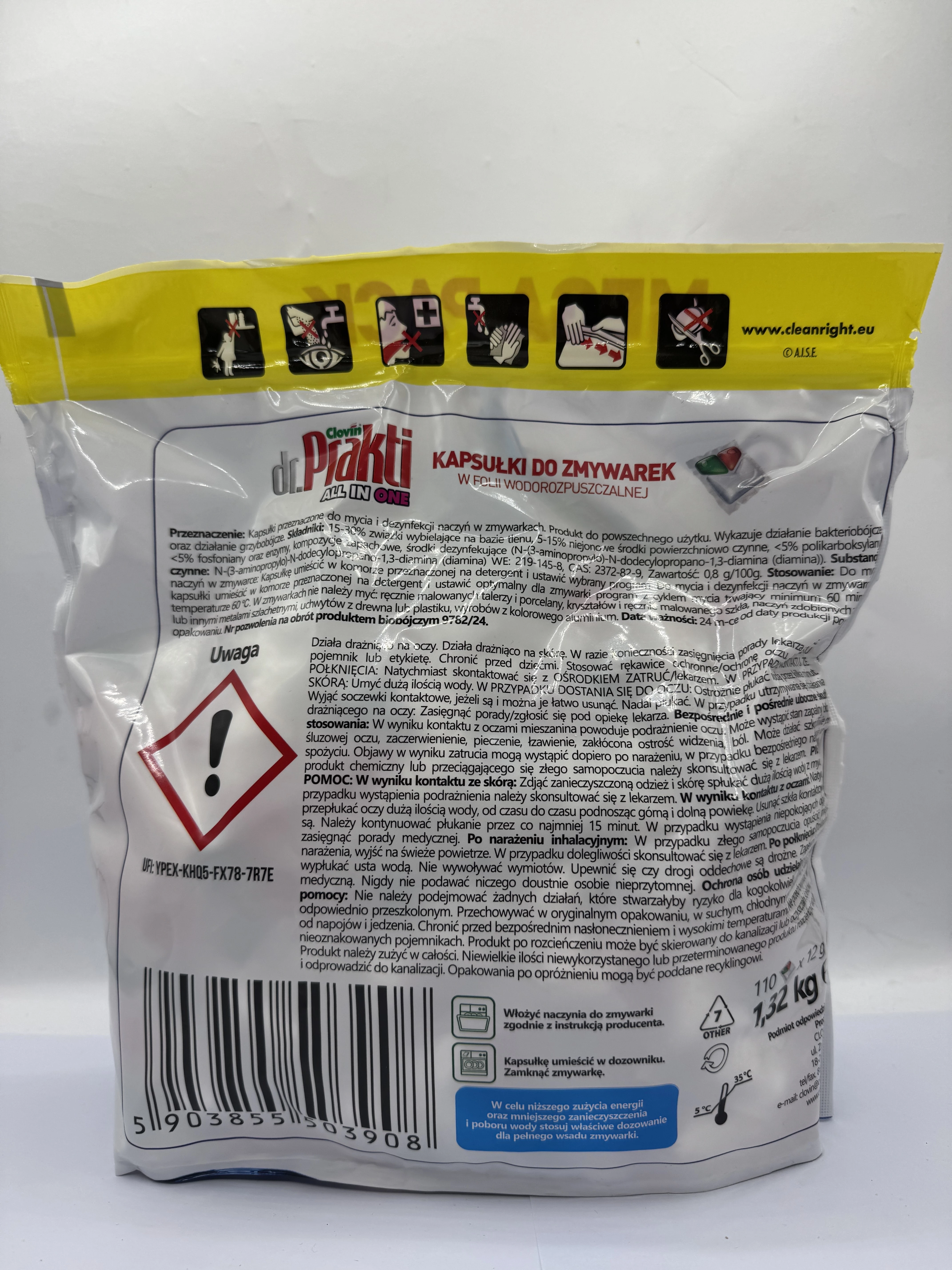 kapsulki-proszkowo-zelowe-do-zmywarek-drprakti-desinfection-all-in-one-11-ean-gtin-5903855503908