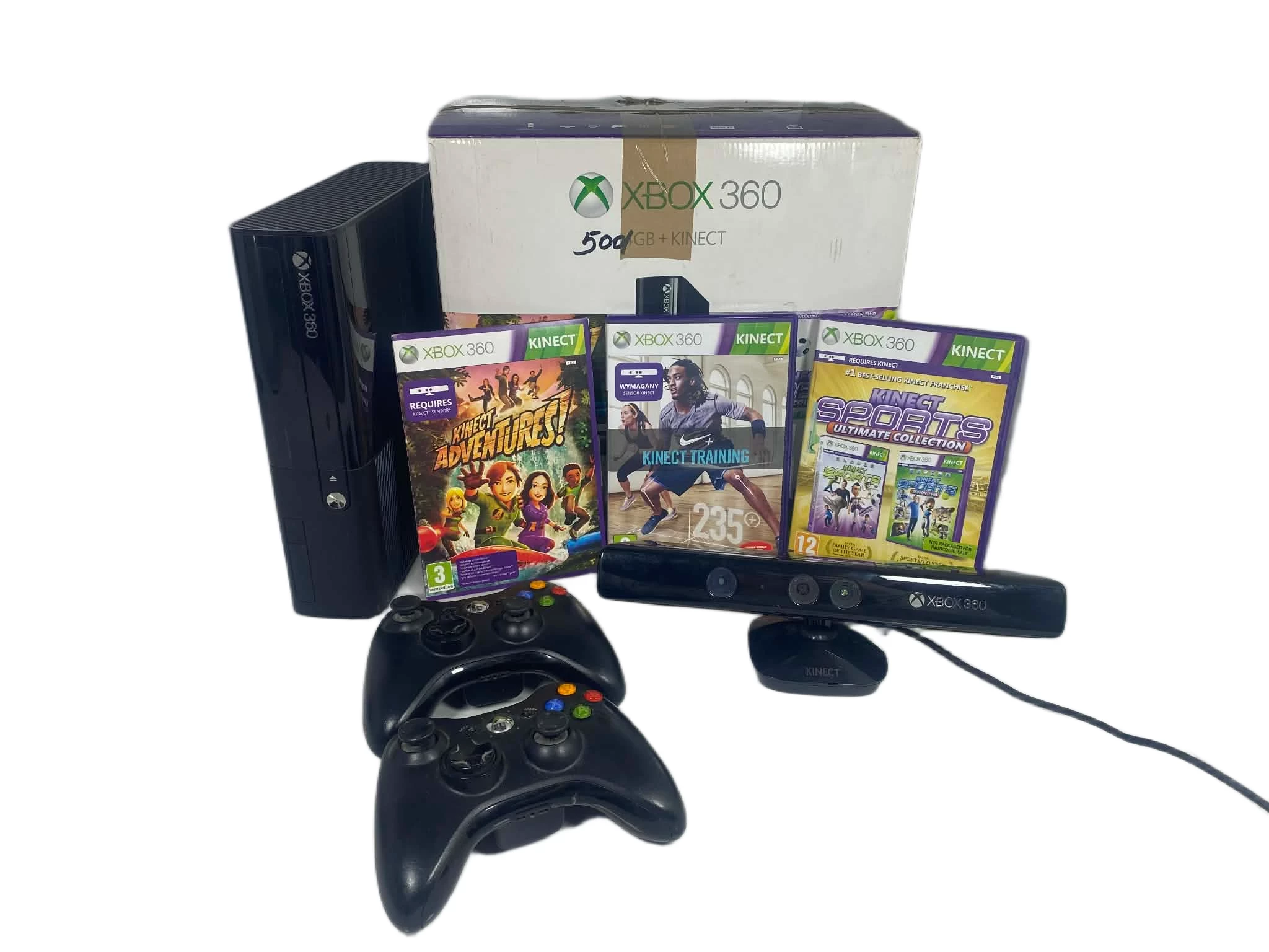 konsola-xbox-360-slim-500gb-2-pady-okablowanie-kinekt-i-3-gry-na-kinekt-tarnogorska-82-gliwice-g1