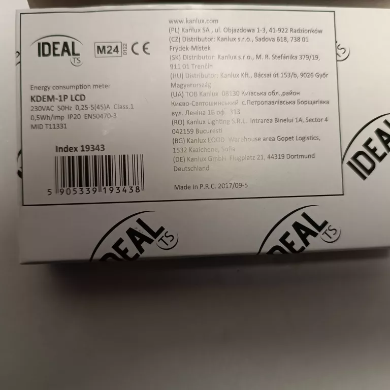 ideal-kanlux-licznik-zuzycia-energii-1p-in-45a-kdem-1p-lcd-19343-ean-gtin-5905339193438