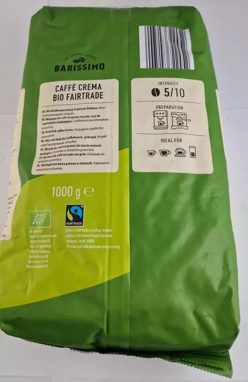kawa-barissimo-caffe-crema-bio-fairtrade-1000g-ean-gtin-4047247722452