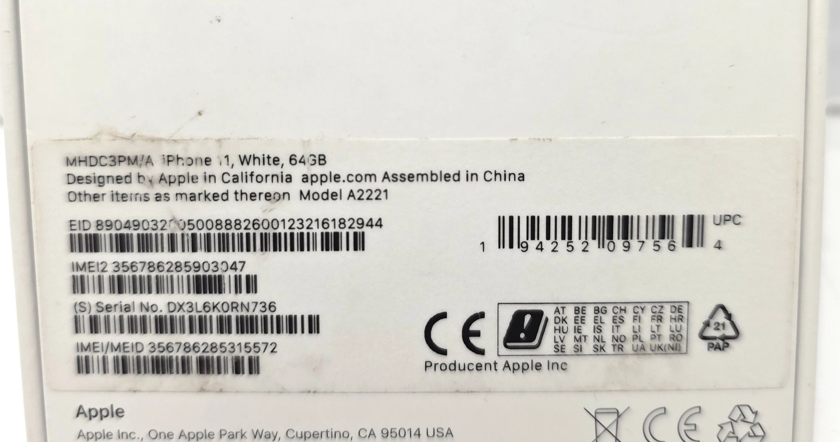 telefon-iphone-11-64gb-bat75-ean-gtin-0194252097250