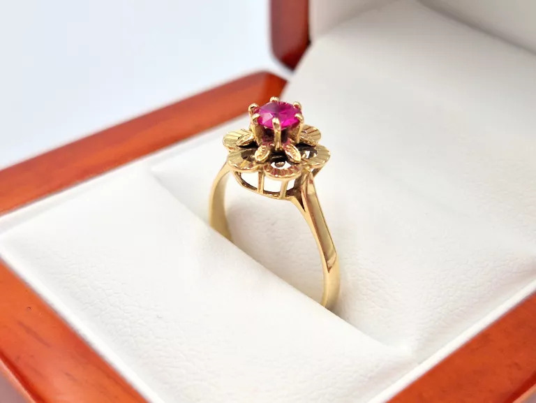 zloty-pierscionek-pr750-w257-g-rozowy-kamien-cyrkonia-stan-11323-2