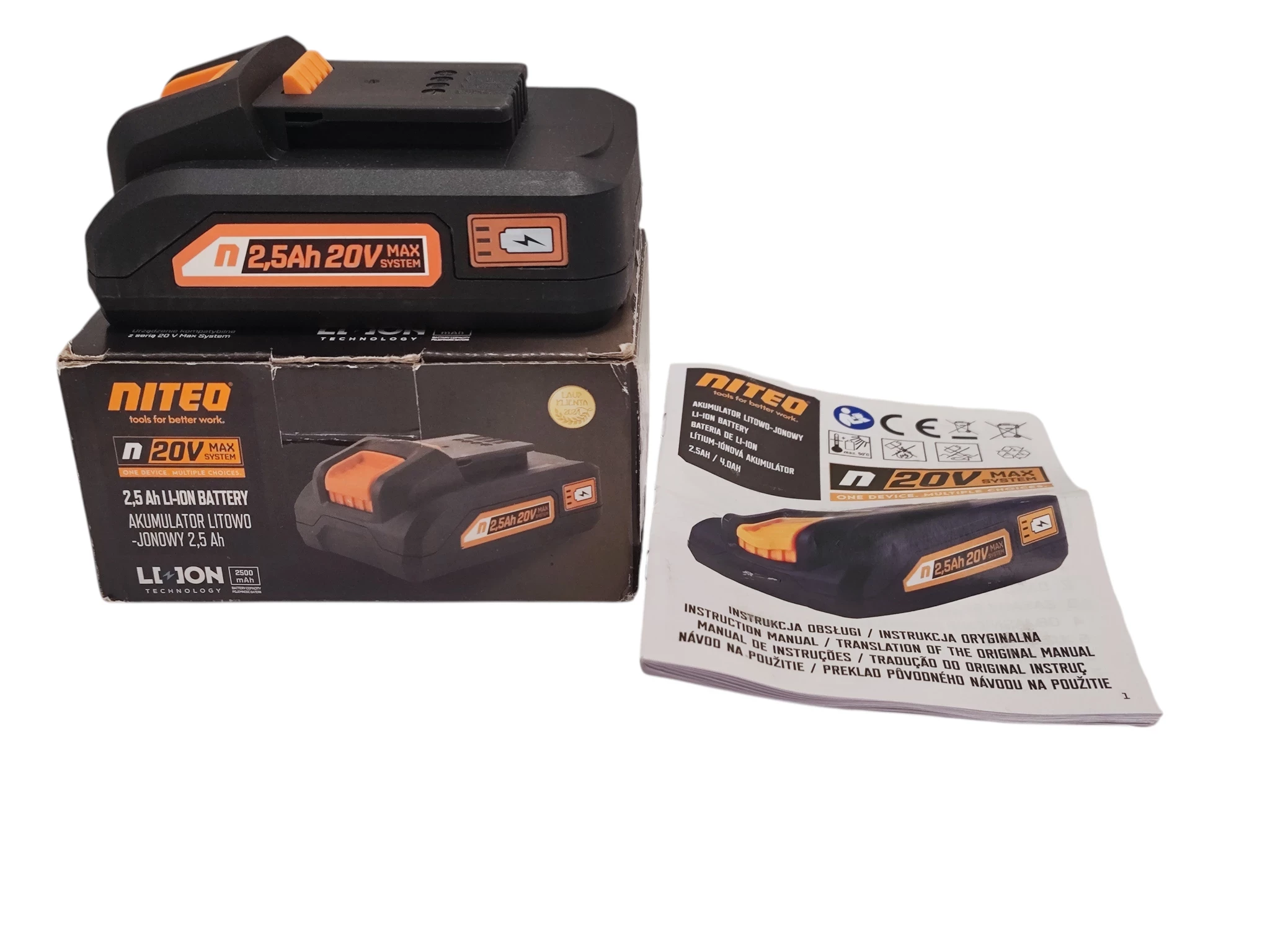 akumulatorbateria-niteo-litowo-jonowy-25ah-20v-stan-bdb-ean-gtin-5905118096950