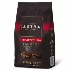 KAWA ZIARNISTA ASTRA ARABICA ŁAGODNA TRADYCYJNA 500 G 03/2027