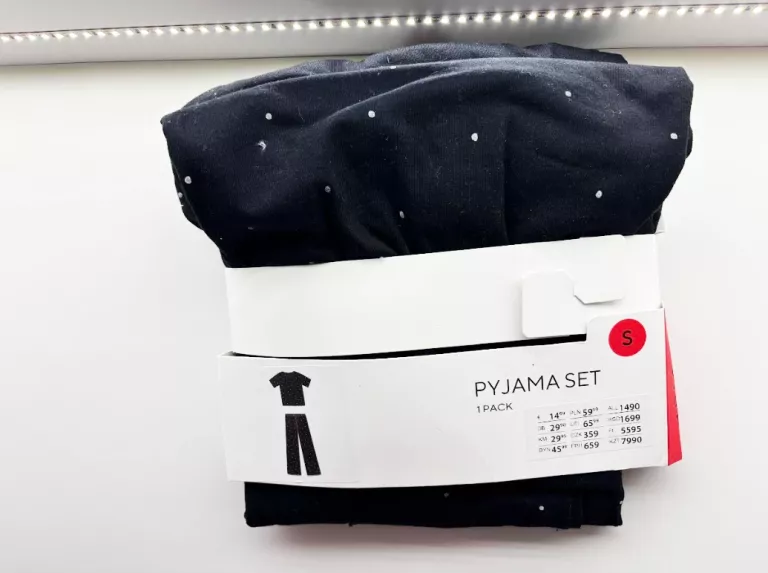 pizama-czarna-rozmiar-s-czarna-w-biale-kropeczki-daszynskiego-22-wroclaw-gracja