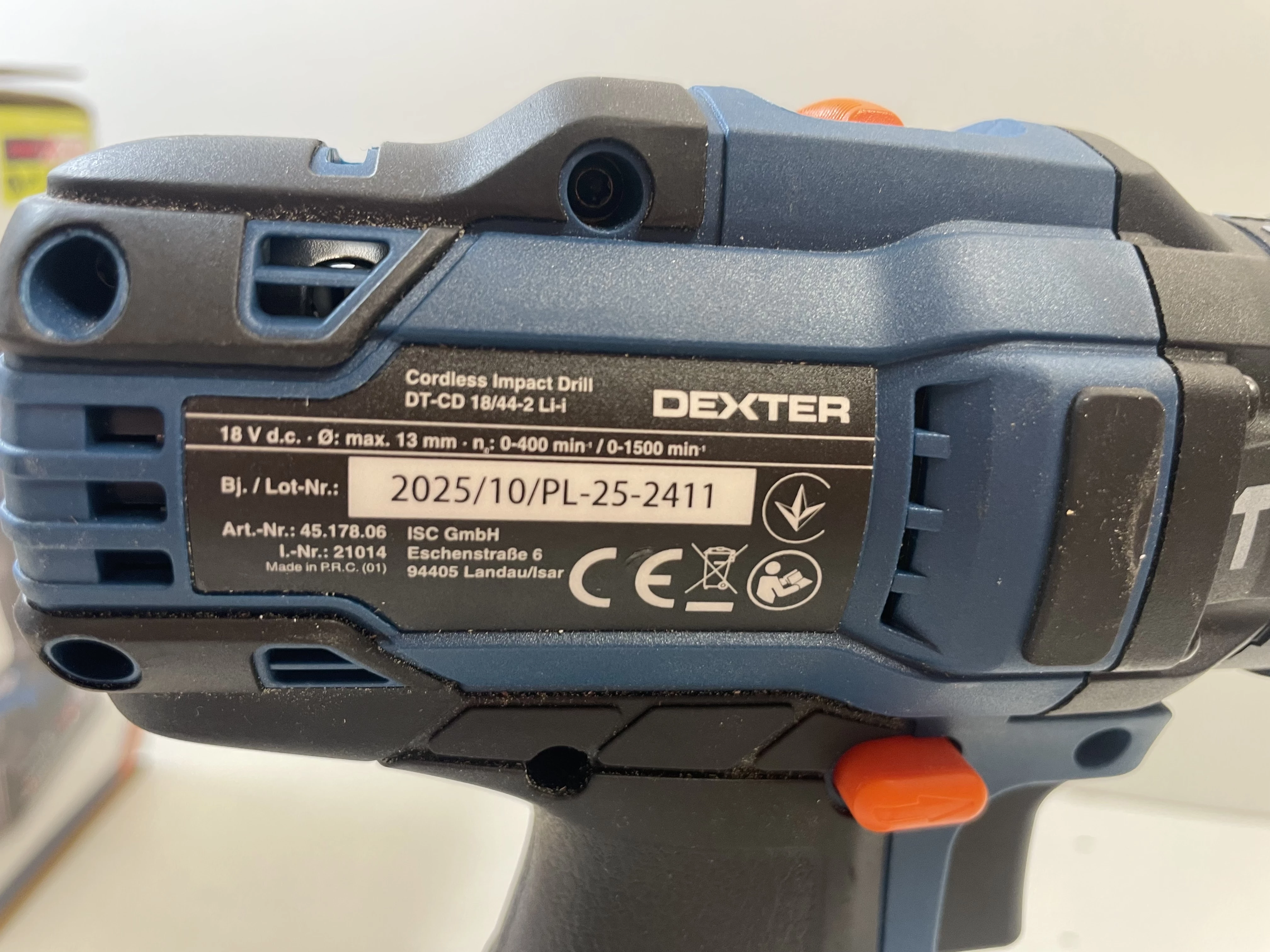 wkretarka-dexter-dt-cd-1844-2-li-i-18v-akumulator-einhell-25ah-pojemnosc-akumulatora-100