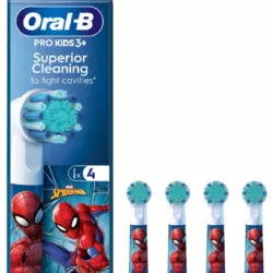 ORAL-B KIDS SPIDERMAN ORYGINALNE KOŃCÓWKI DO SZCZOTECZKI 4 SZTUKI