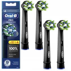 KOŃCÓWKI DO SZCZOTECZKI ELEKTRYCZNEJ ORAL-B CROSS ACTION CZARNE EB50 - 4SZ