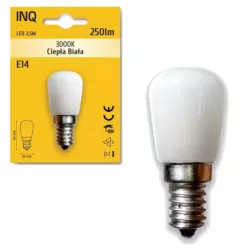 ŻARÓWKA LED LAMPA LODÓWKA E14 3,5W T26 250LM 3000K