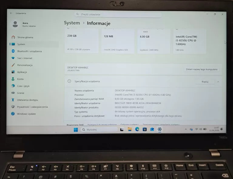 laptop-lenovo-thinkpad-t480s-14-i5-8350u-256gb-8gb-w11-ean-gtin-192158886213