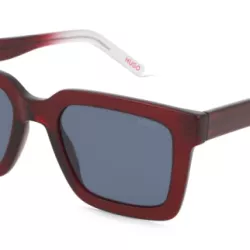 OKULARY HUGO HG 1259/S BURGUNDOWY PRZEZROCZYSTY / NIEBIESKI PEŁNY KOLOR