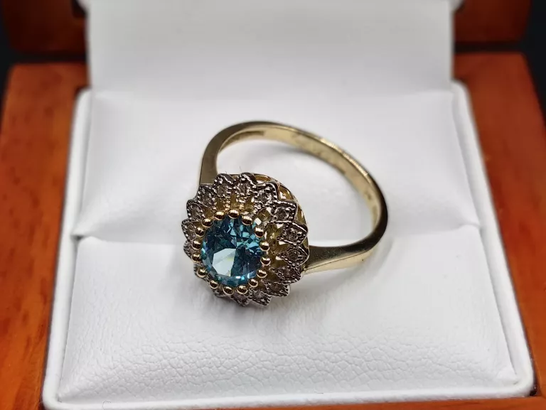 zjawiskowy-zloty-pierscionek-z-blekitnym-oczkiekm-349g-pr585-r14-rodzaj-2205-2