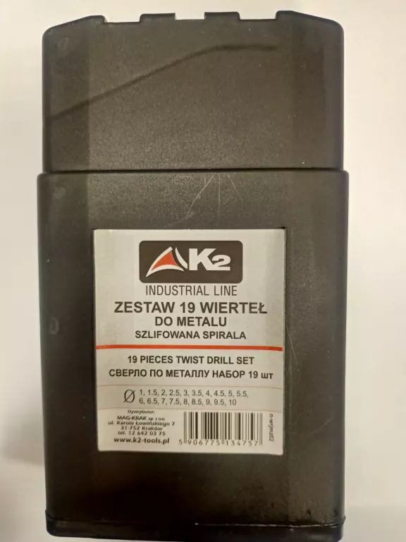 zestaw-wiertel-do-stali-k2-19szt-1-10mm-260115038-ean-gtin-5906775134757