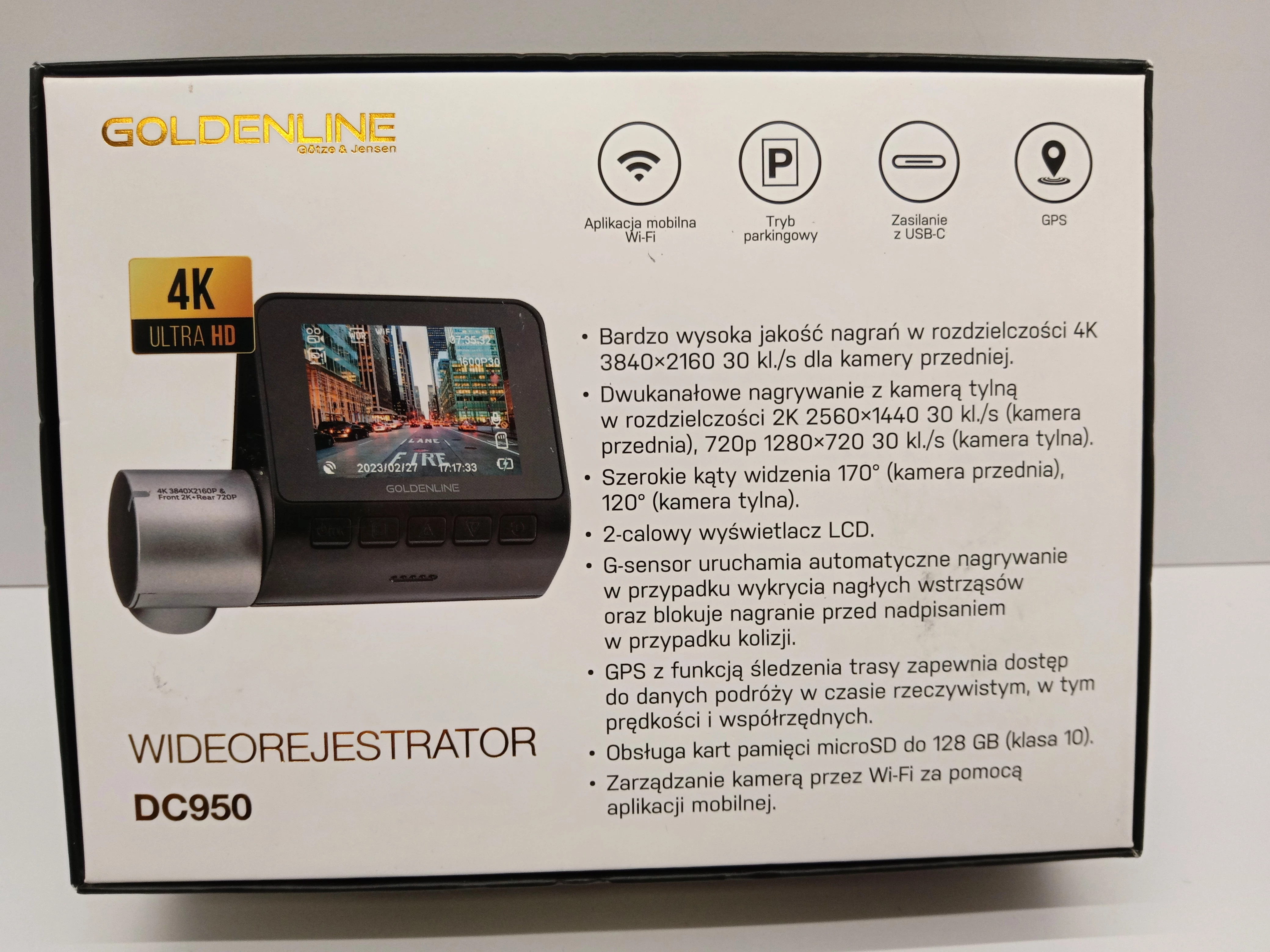 goldenline-dc950-wideorejestrator-ean-gtin-5904717740738