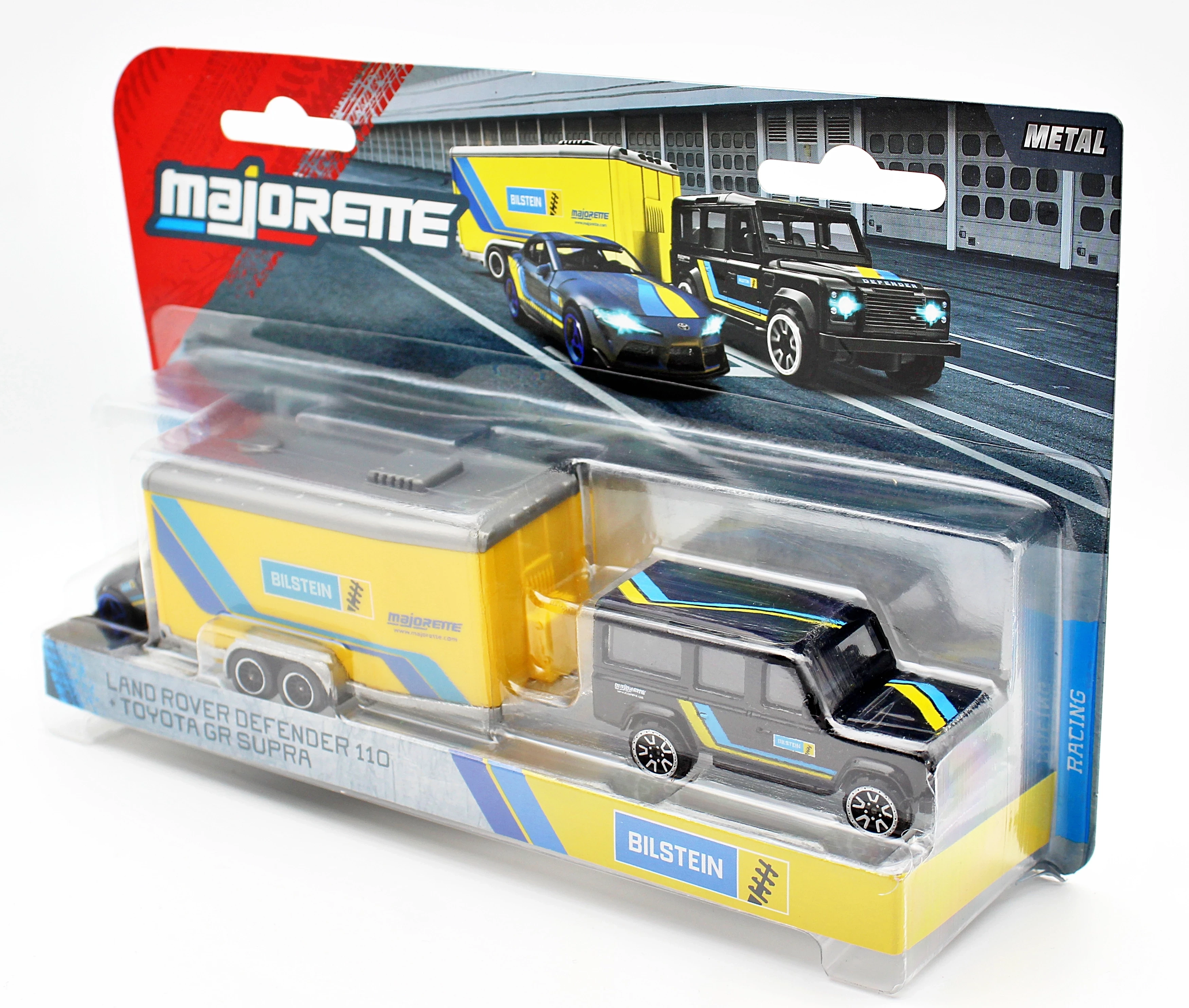 auto-metel-majorette-land-rover-defender-110-toyota-gr-supra-bilstein-ean-gtin-3467452076996