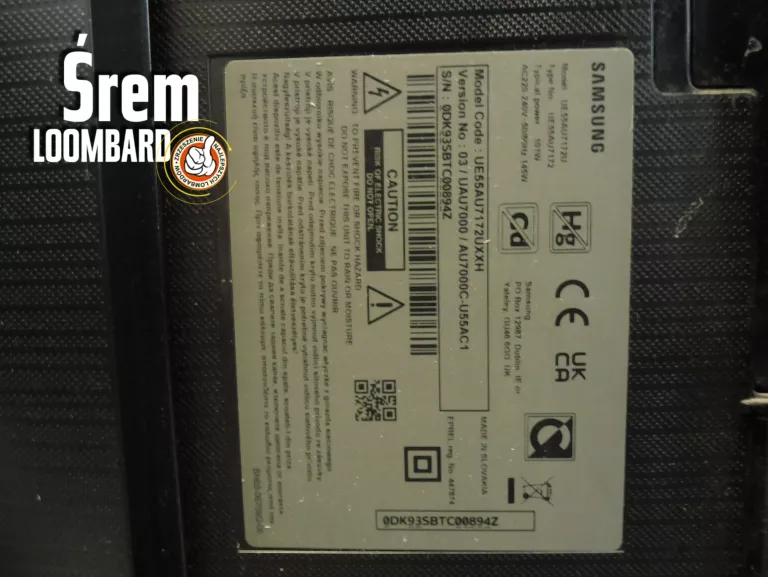 telewizor-samsung-ue55au7172uxxh-pilot-stan-opis-kod-producenta-ue55au7172uxxh