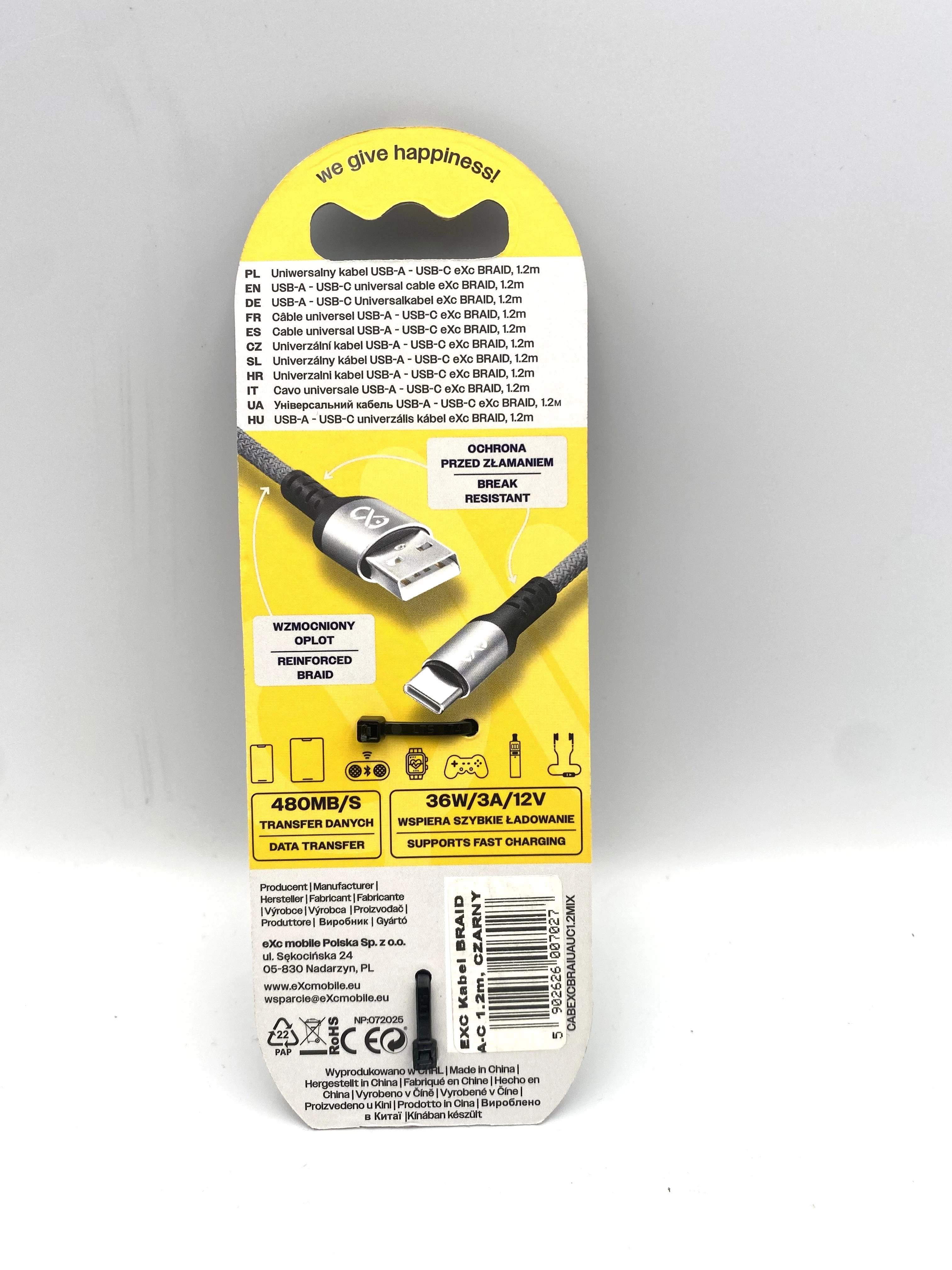 kabel-usb-c-120cm-exo-ean-gtin-5902626007027