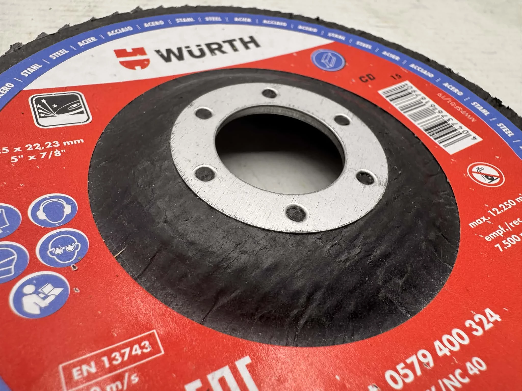 wurth-tarcza-listkowa-do-stali-nknc-40-ean-gtin-4047376589162