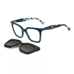 OKULARY KOREKYJNE CAROLINA HERRERA HER 0376/C ZI9 145 CLIP ON Z NAKŁADKĄ