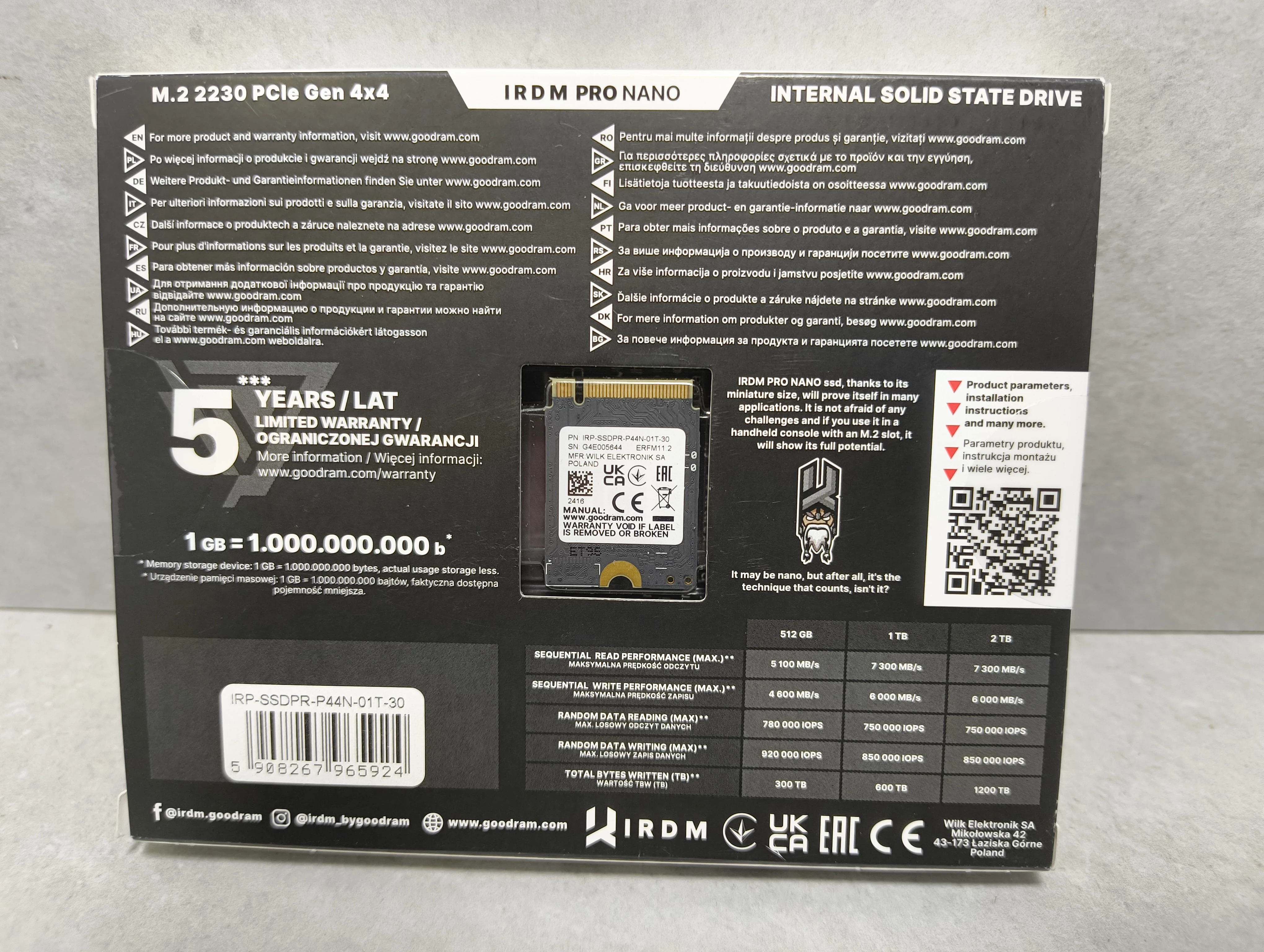 dysk-ssd-irdm-pro-nano-m2-2230-1tb-73006000-igla-ean-gtin-5908267965924