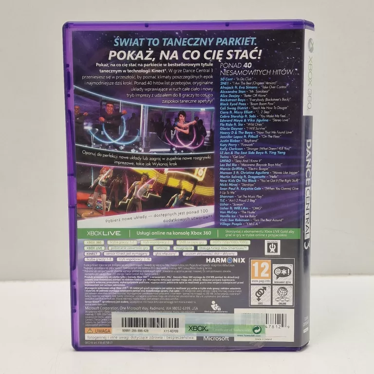 xbox-360-dance-central-3-ean-gtin-5908257128155