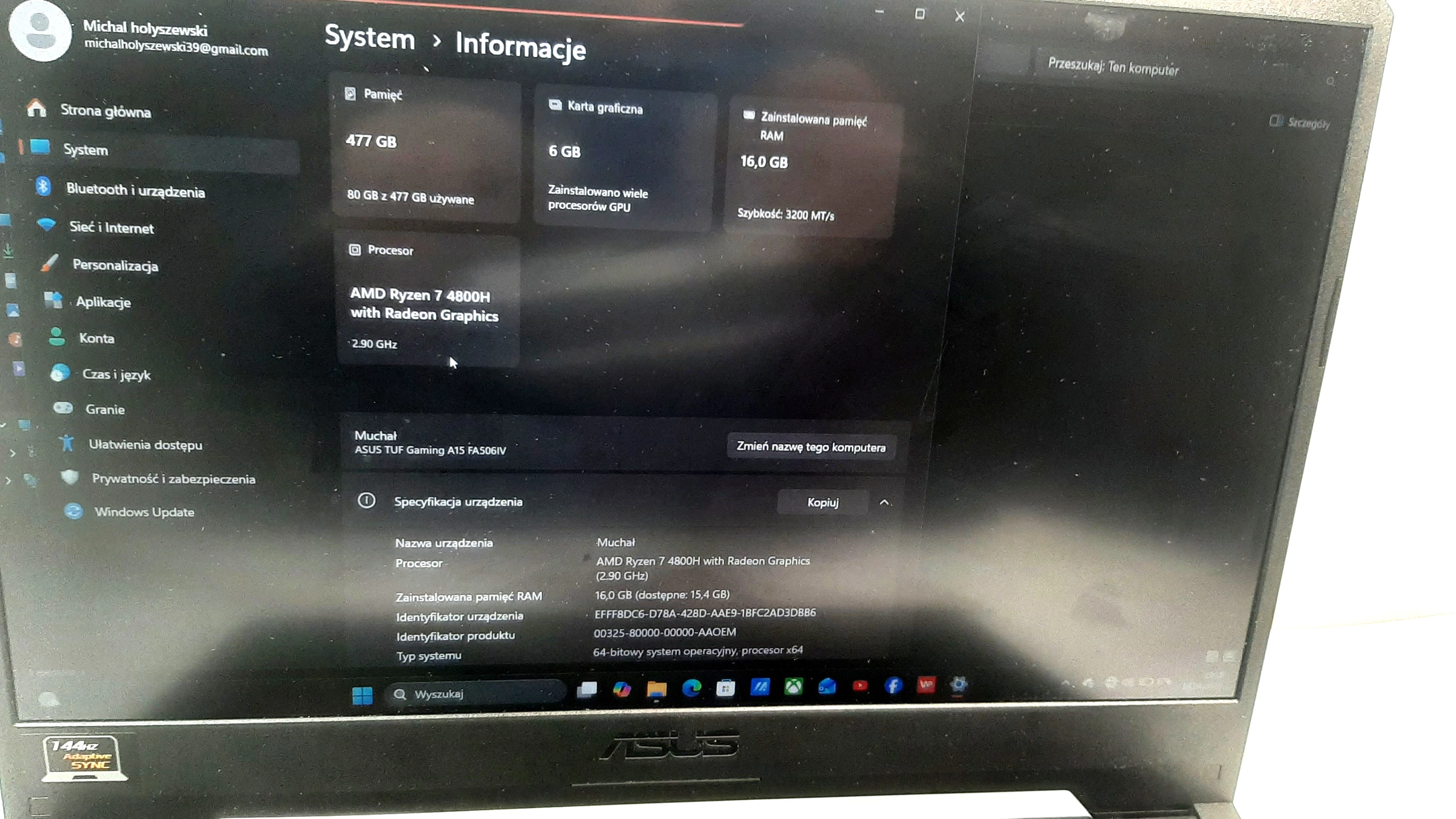 asus-tuf-gaming-16gb500gb-ryzen-7-nvidia-geforce-rtx2060-kod-producenta-fa506nc-hn001w