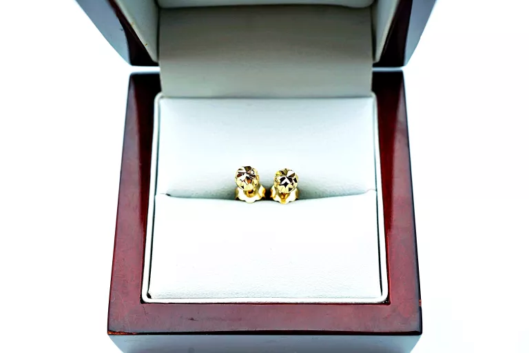 zlote-kolczyki-kulki-mlotkowane-sztyft-pr-585-113g-49mm-14k-stan-11323-2