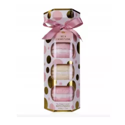 ZESTAW MUSUJĄCYCH KUL DO KĄPIELI MACARONS TEA ROSE & VELVET MAKARONIKI 3SZ