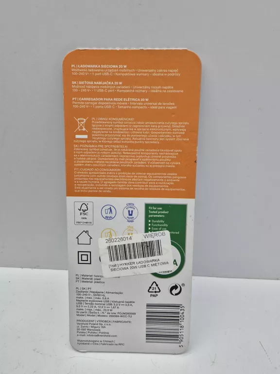 hykker-ladowarka-sieciowa-usb-c-20w-mietowa-ean-gtin-5905118081871