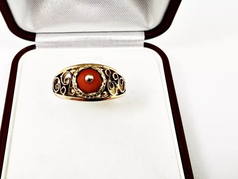 zloty-pierscionek-p585-z-koralem-rozmiar-16-waga-271-stan-11323-2
