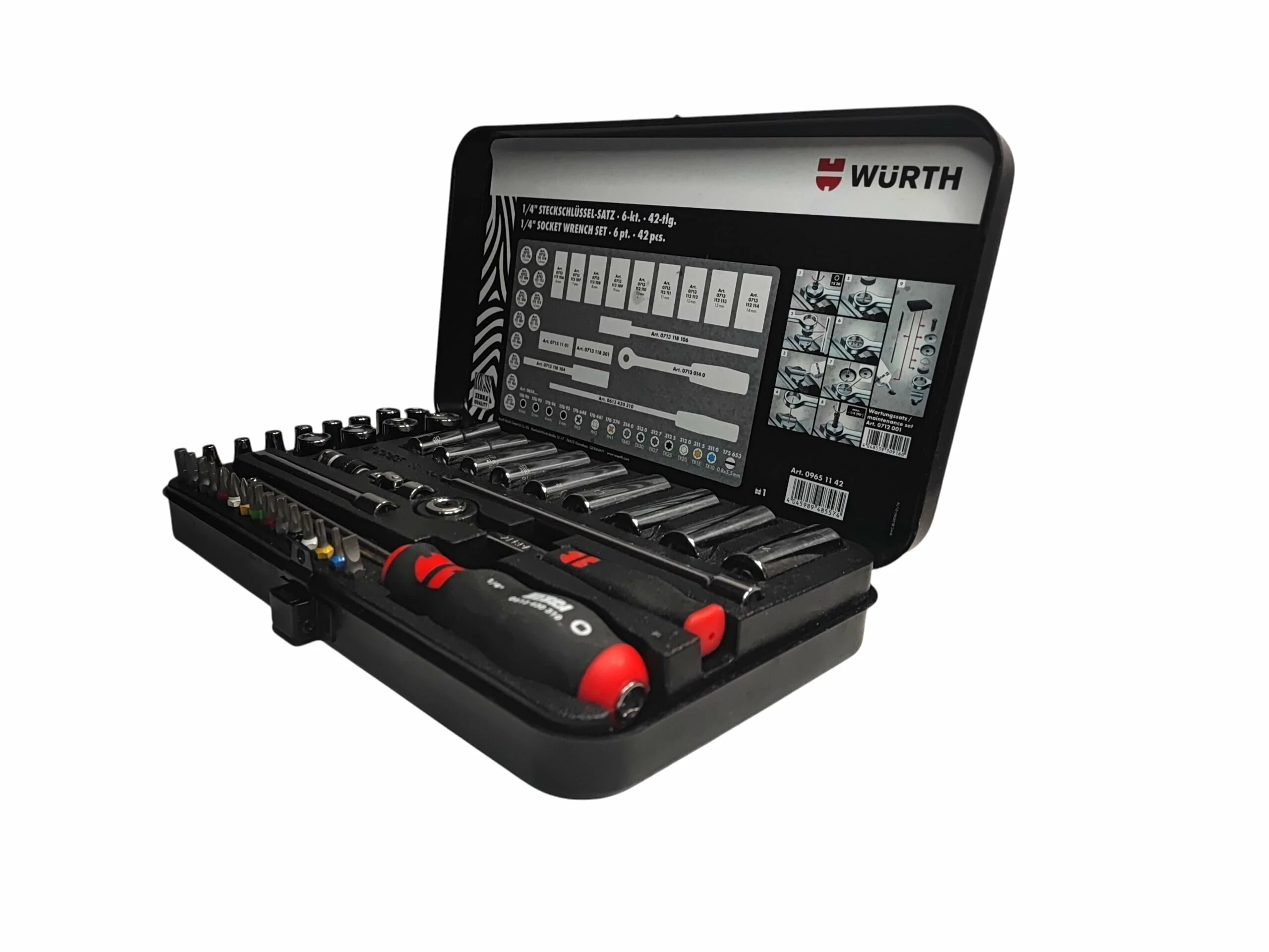 wurth-zestaw-kluczy-nasadowych-zebra-14-cala-42-elementy-09651142-ean-gtin-4045989485574