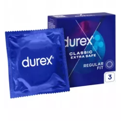 PREZERWATYWY DUREX EXTRA SAFE GRUBE ŚCIANKI NAWILŻANE 3 SZT.