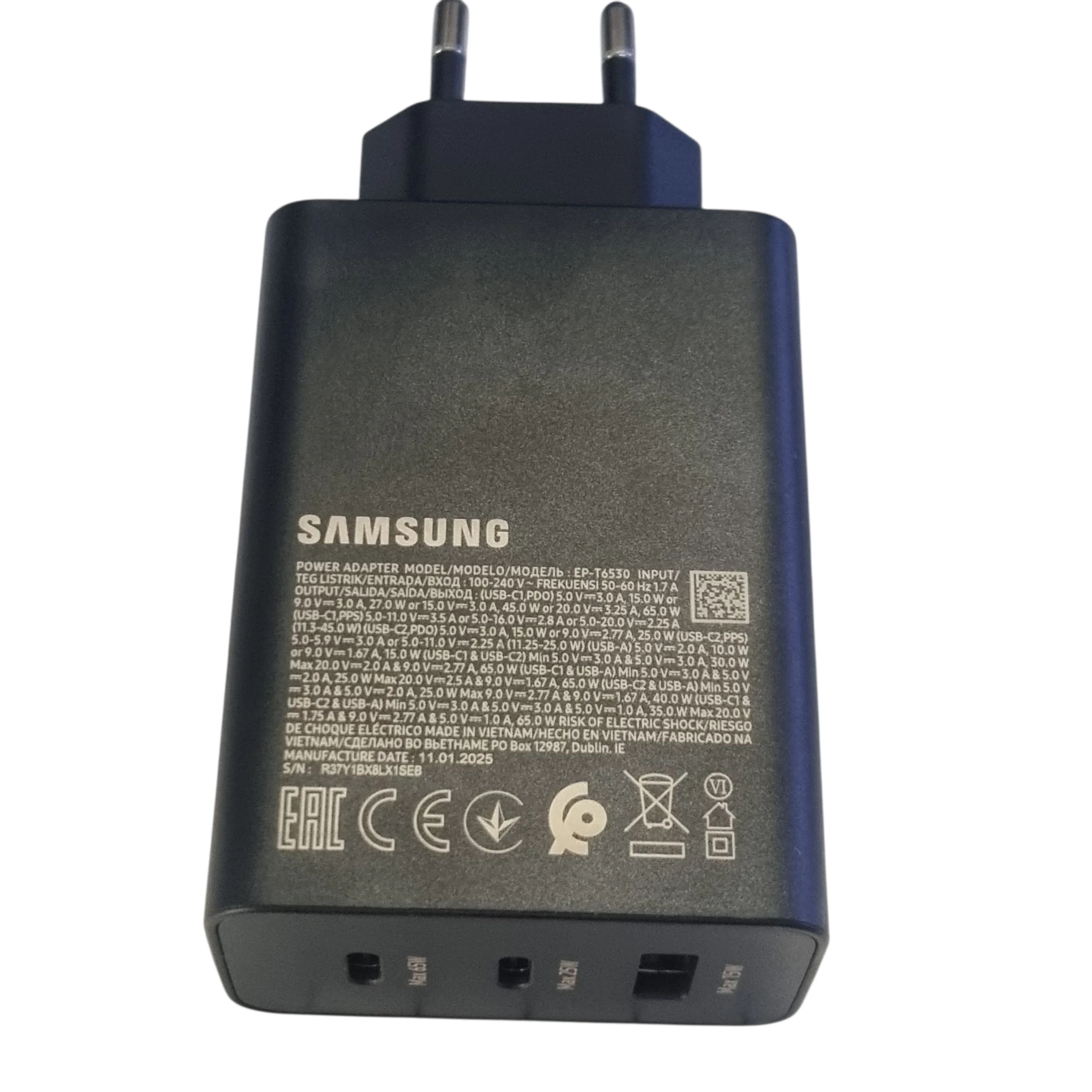 ladowarka-samsung-trio-p-t6530nbegww-usb-a-2x-usb-c-65w-czarna-ostrowskiego-1-wroclaw