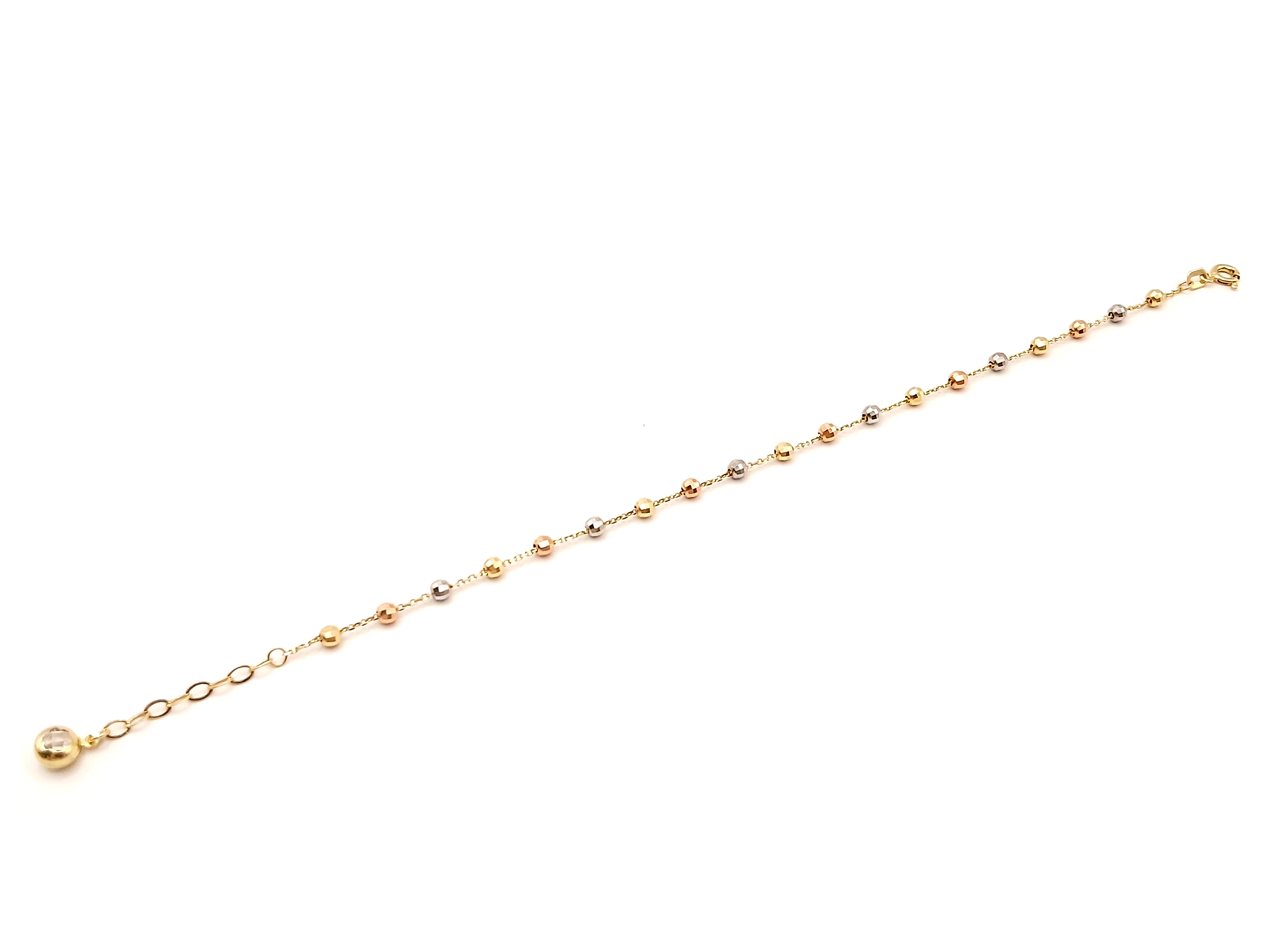 zlota-bransoletka-z-kolorowymi-kulkami-585-251g-dlugosc-20cm-material-15835-2