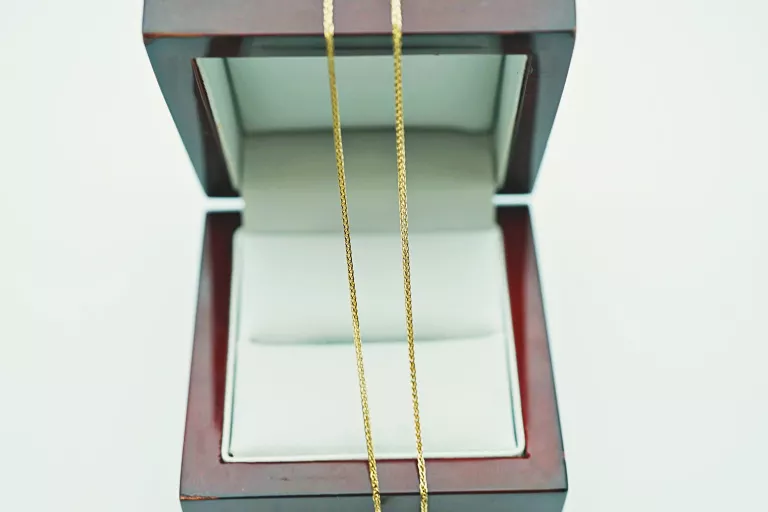 drobny-zloty-lancuszek-lisi-ogon-foxtail-pr585-14k-45cm-156g-dlugosc-calkowita-45