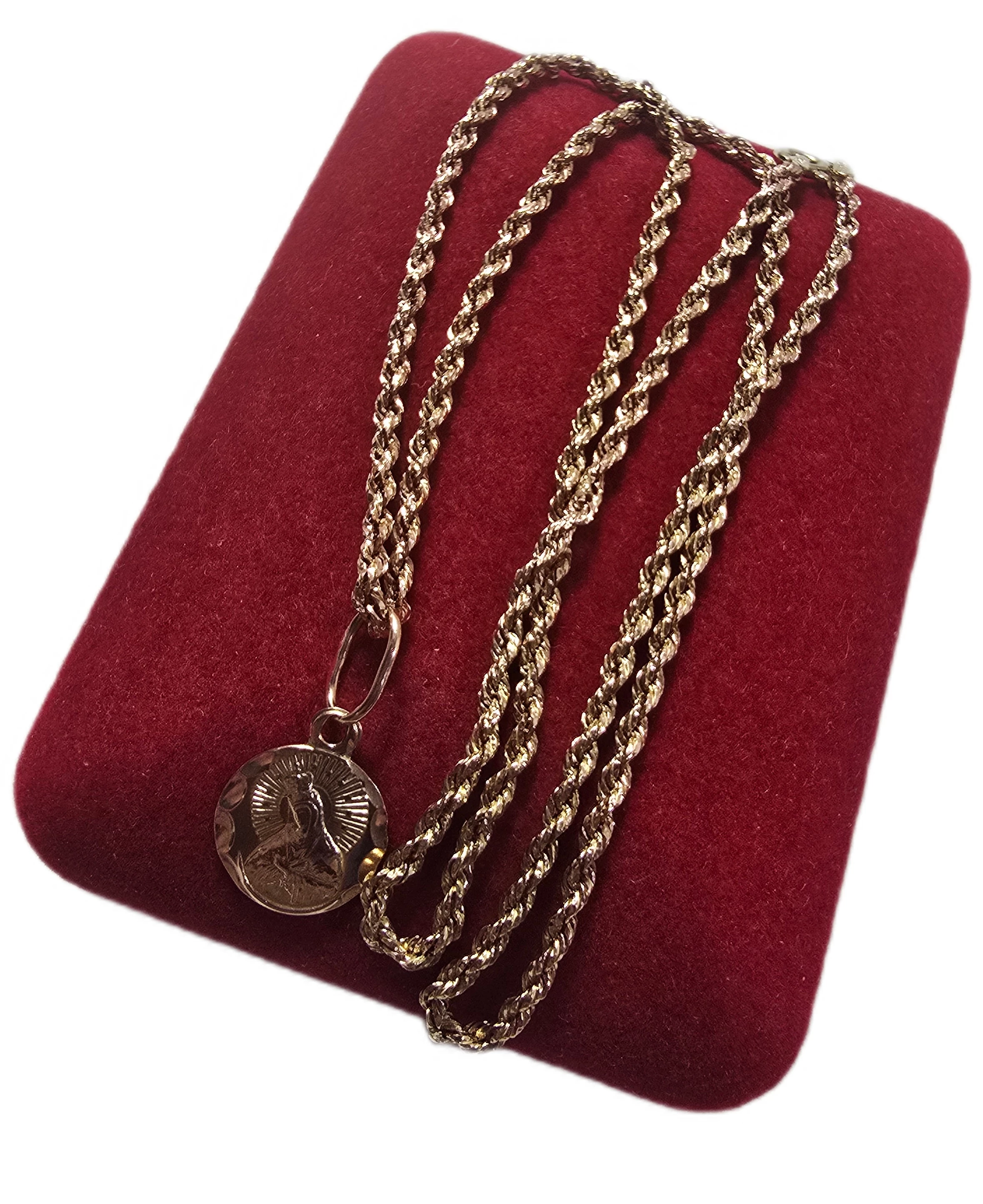 zloty-lancuszek-z-zawieszka-proby-585-dl-46-cm-315g-stan-11323-2