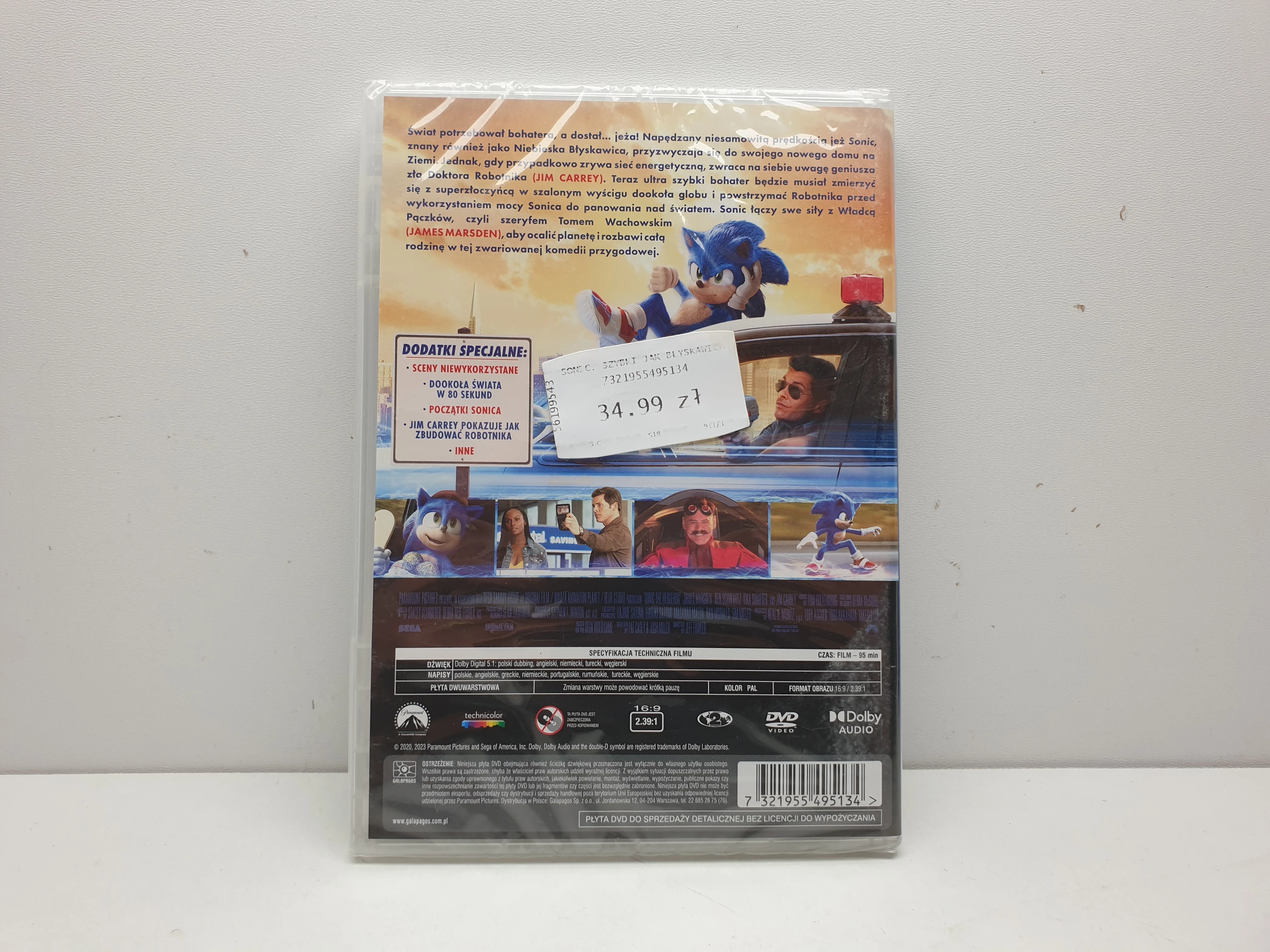film-dvd-sonic-szybki-jak-blyskawica-folia-ean-gtin-5902115613180