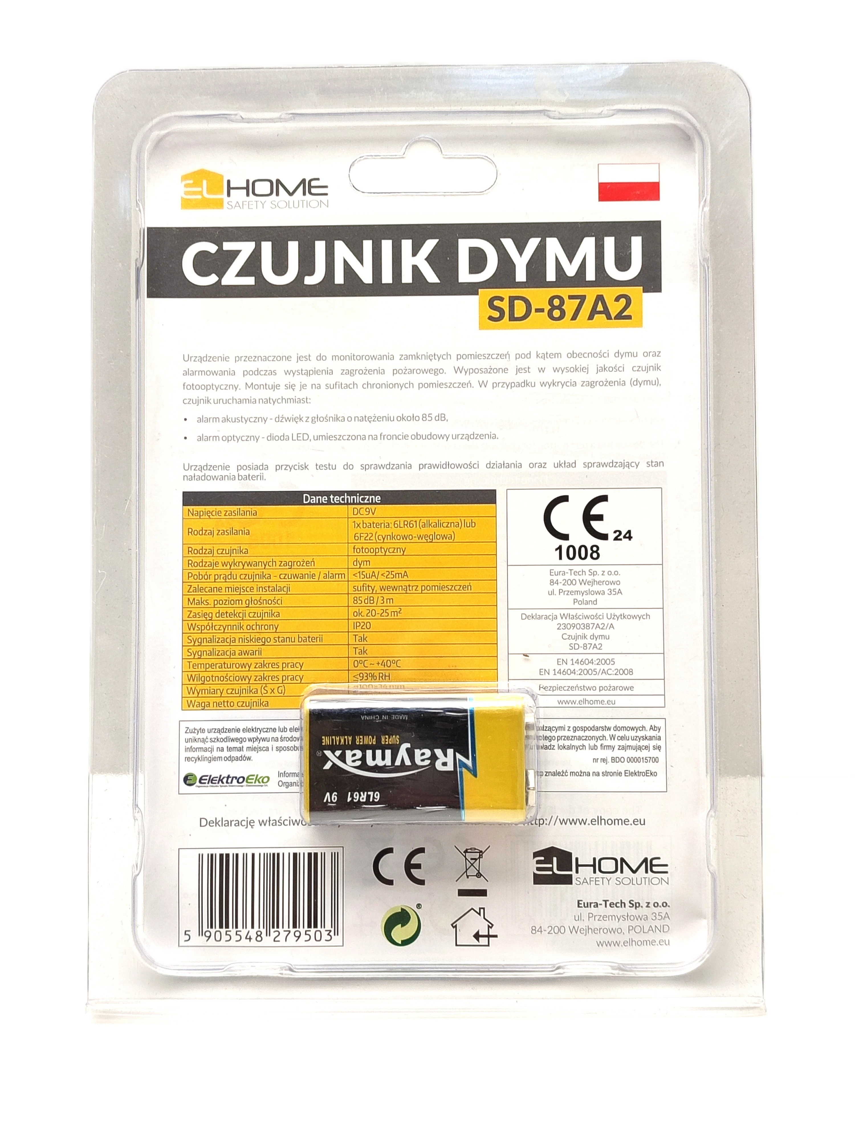 czujnik-dymu-el-home-sd-87a2-ean-gtin-5905548279503