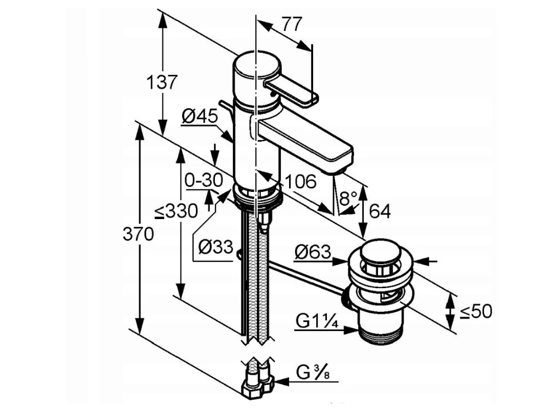 bateria-umywalkowa-kludi-zenta-1-uchwytowa-1-otworowa-dn-10-chrom-ean-gtin-4017080059954