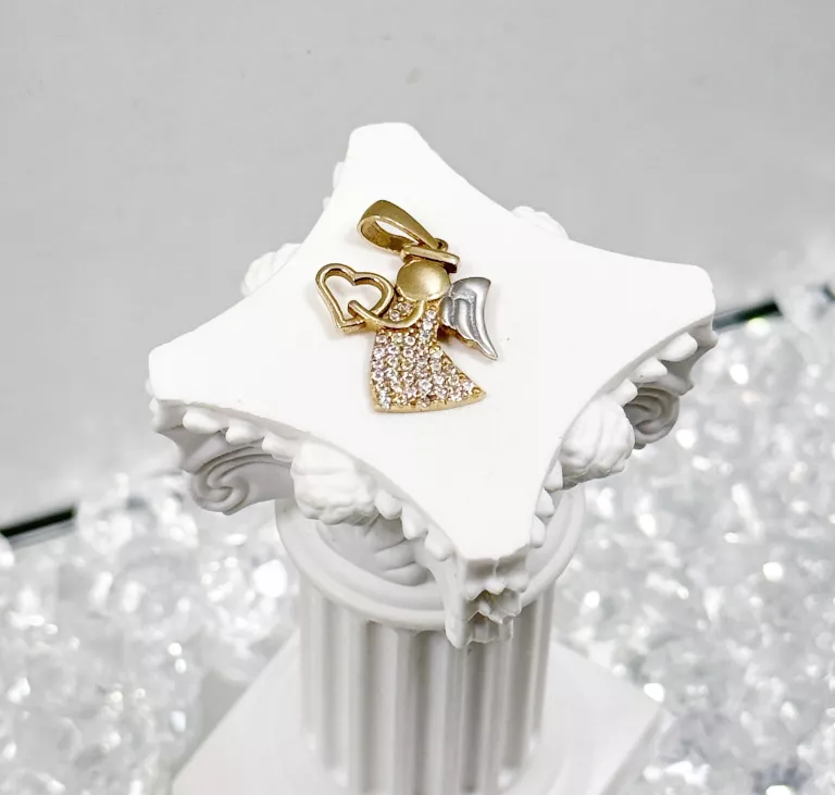 sliczna-zlota-zawieszka-aniolek-z-cyrkoniami-14-karatow-stan-11323-2