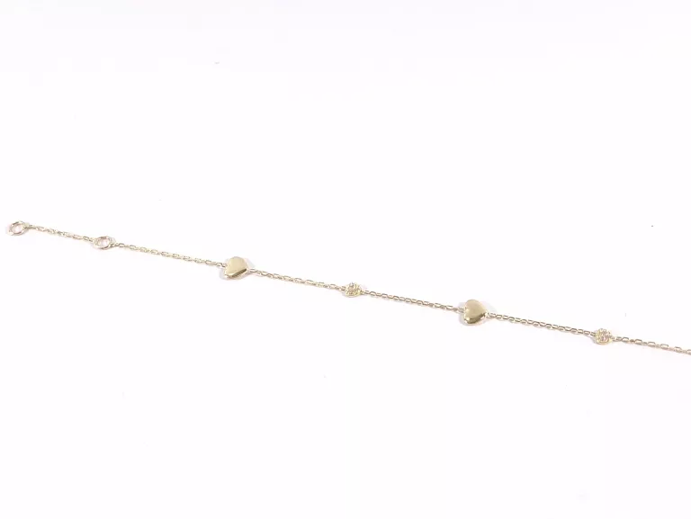 zlota-bransoletka-z-serduszkami-p585-099g-16cm-rodzaj-2205-2