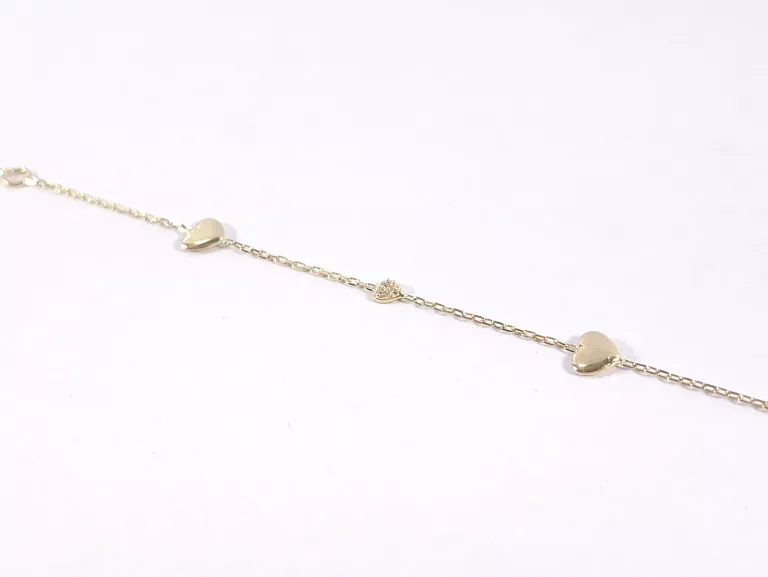zlota-bransoletka-z-serduszkami-p585-099g-16cm-material-15835-2